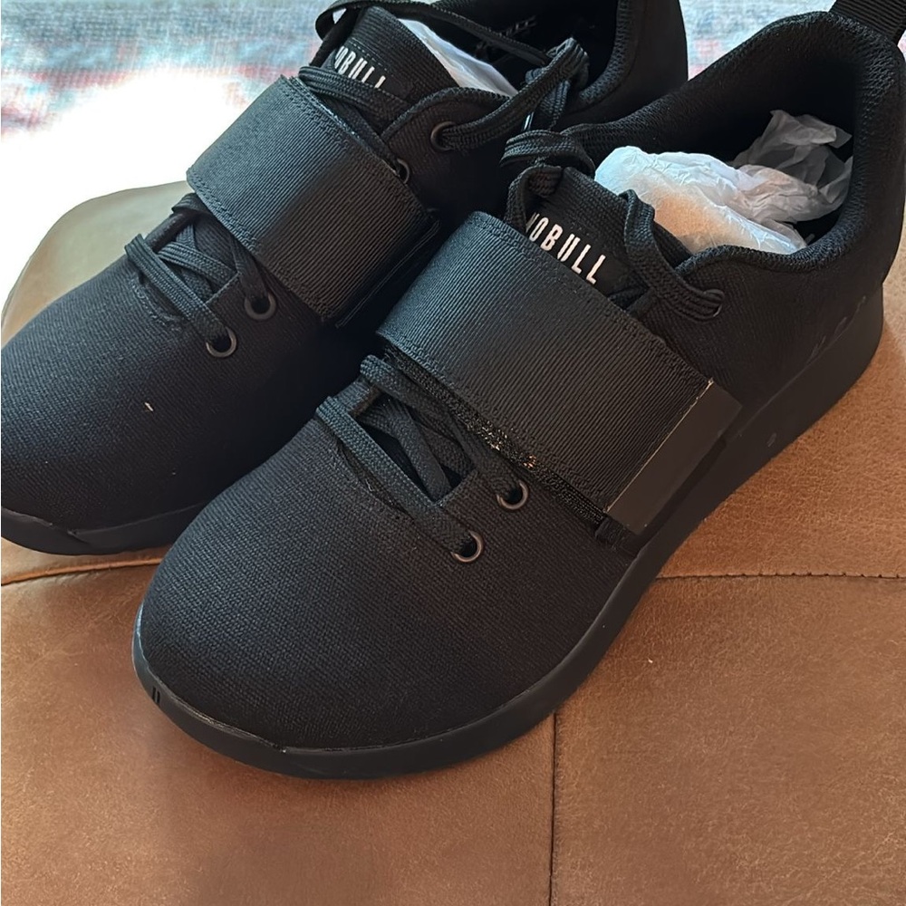 NOBULL Unisex Black Canvas Lifter Shoes